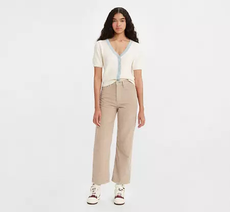 Corduroy Ribcage Straight Ankle Women's Pants | Levi's (CA)