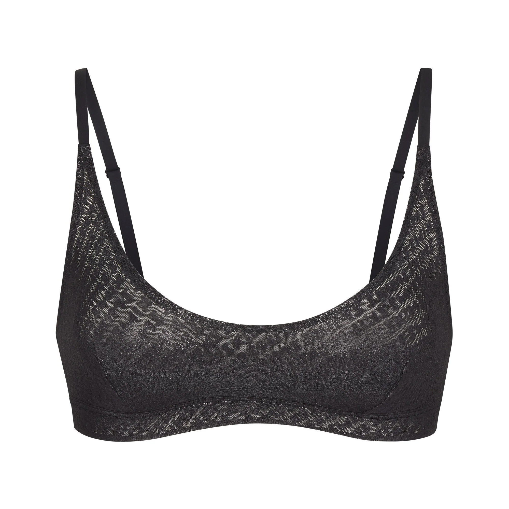 LOGO MESH FOIL SKIMPY TRIANGLE BRALETTE | SKIMS (US)
