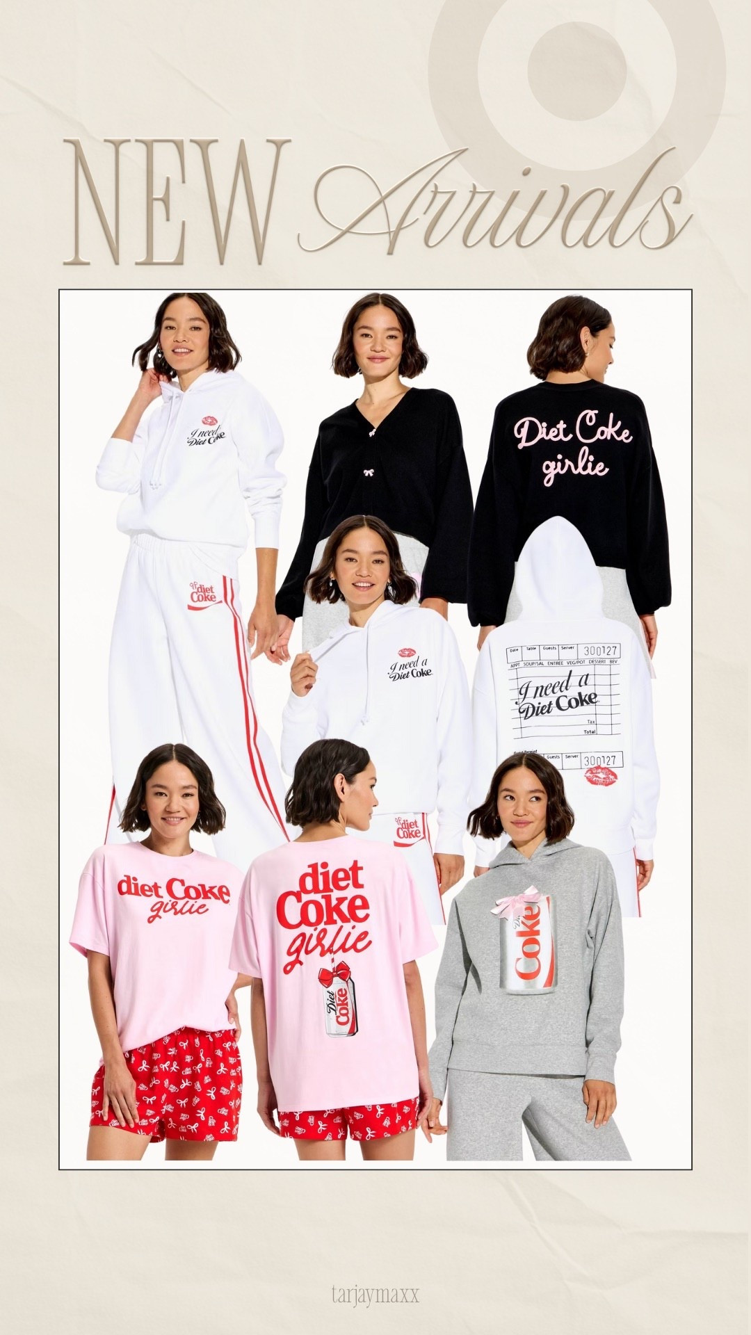The new Diet Coke collection just dropped at Target, and it’s too good to pass up. From graphic tees to cozy sweatshirts and drinkware, every piece perfectly captures that nostalgic, classic Diet Coke vibe. Whether you’re a longtime fan or just love a fun statement piece, this collection is the perfect mix of casual and iconic — and it’s already starting to sell fast. target finds, amazon finds, walmart home, affordable home, cb2 dupe, studio mcgee, crate and barrel dupe, pottery barn dupe, home roundup, target home decor, target home, amazon home, walmart finds, martha stewart aesthetic, mongolian cashmere oversized sweater, equestrian style, dinner party, cherry vibe, fall wedding, farm cottage, polka dots, mini desserts, grandmacore home

#LTKHoliday #LTKGiftGuide #LTKCyberWeek