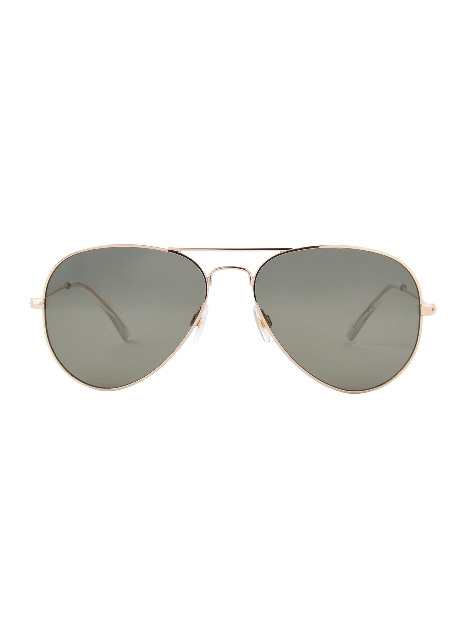Time and Tru Women's Aviator Gold-Tone Sunglasses | Walmart (US)