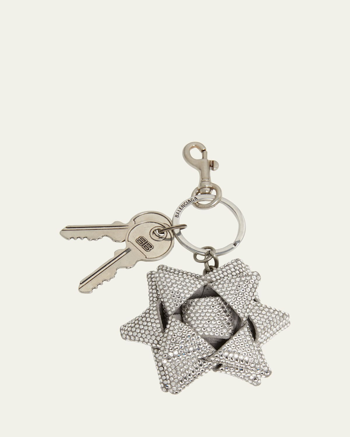 Crystal Gifting Bow Key Ring Bag Charm | Bergdorf Goodman
