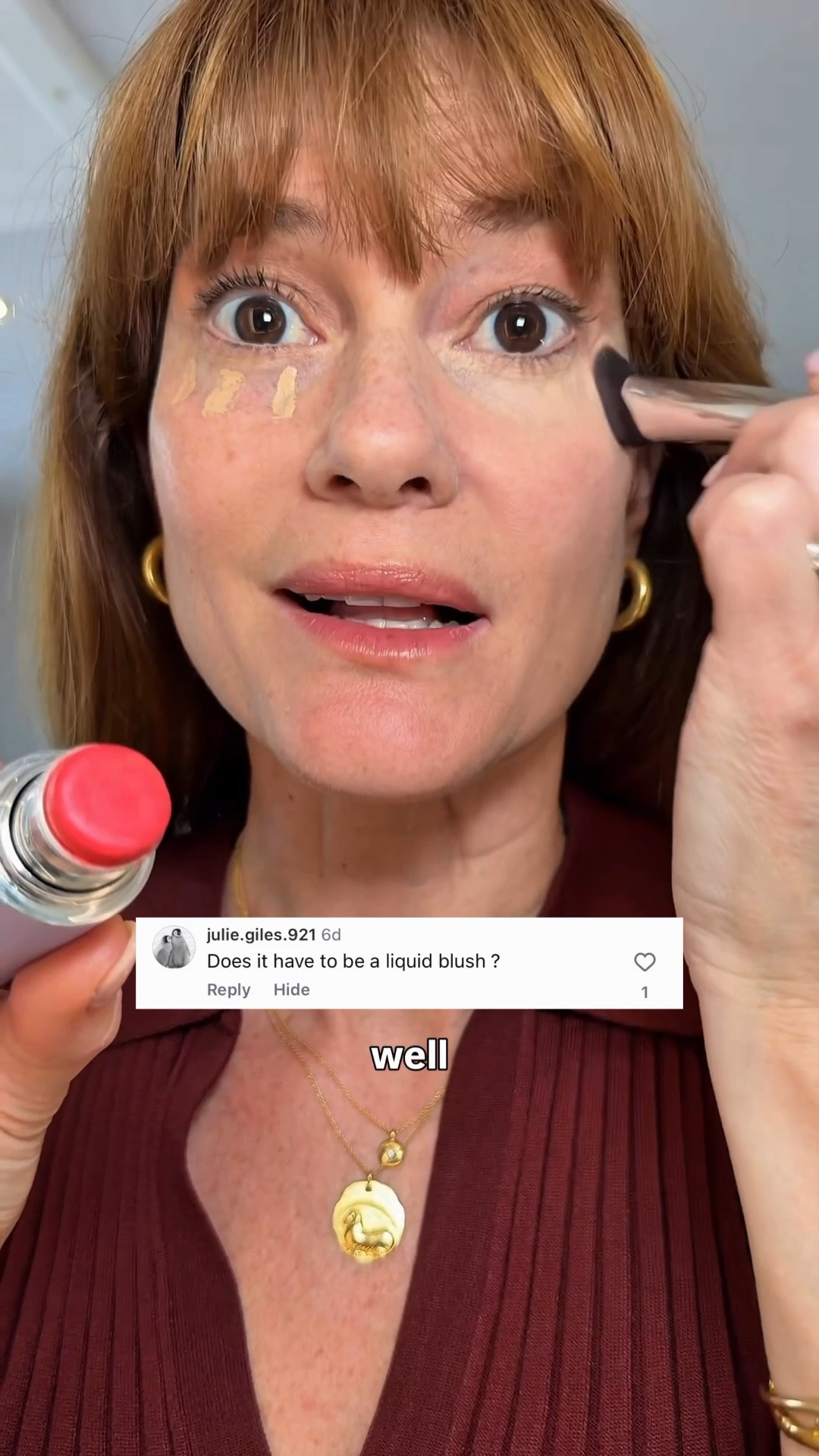 Concealer plus blush stick hack

#LTKbeauty