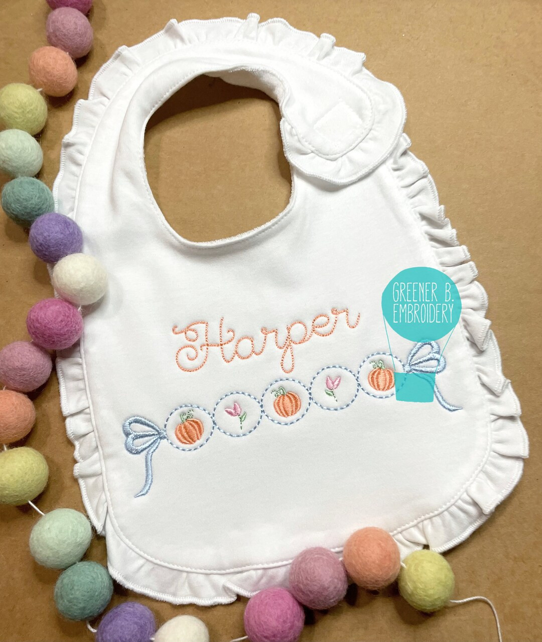 Personalized Pumpkin Thanksgiving Bib / Pumpkin Bib / Baby Girl Bib / 1st Thanksgiving Bib / Baby... | Etsy (US)