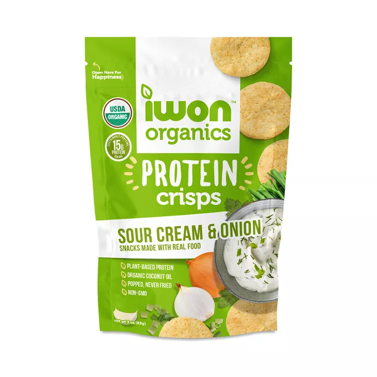 IWON Organics, Organic Protein Crisps, Sour Cream & Onion | Thrive Market