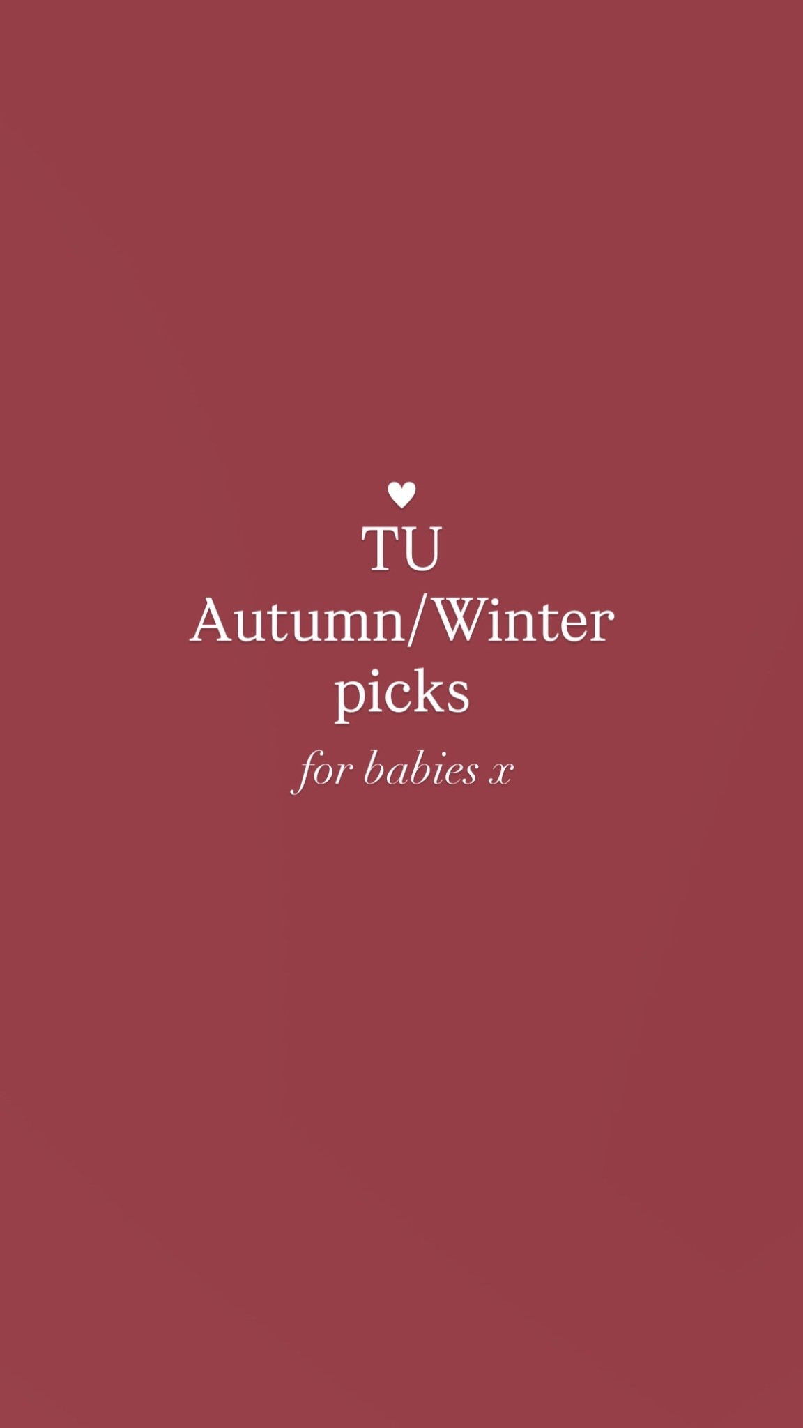 TU A/W picks for baby x 

#LTKbaby #LTKautumn #LTKwinter