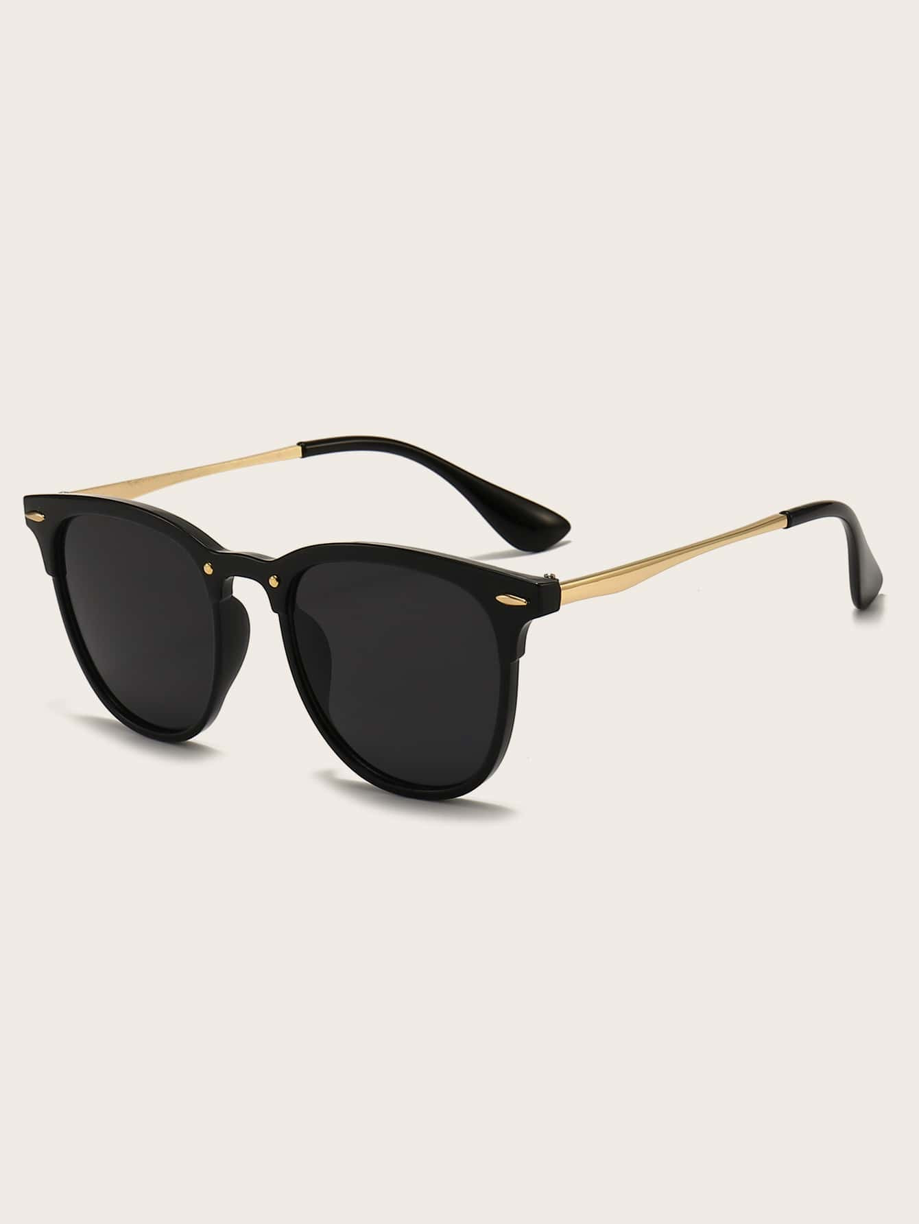 Minimalist Fashion Glasses Black shades UV Protection | SHEIN