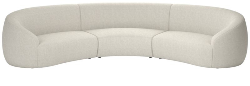 Roma 3-Piece White Sectional Sofa + Reviews | CB2 | CB2