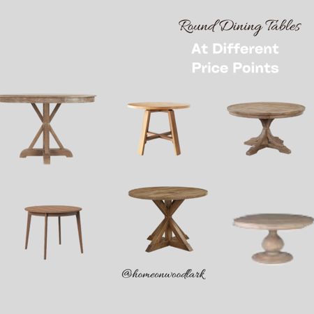 Round dining table.  Wooden table.  Kitchen table.  Dining room furniture.  Pottery Barn dining table.  Target furniture.  

#LTKFind #LTKhome