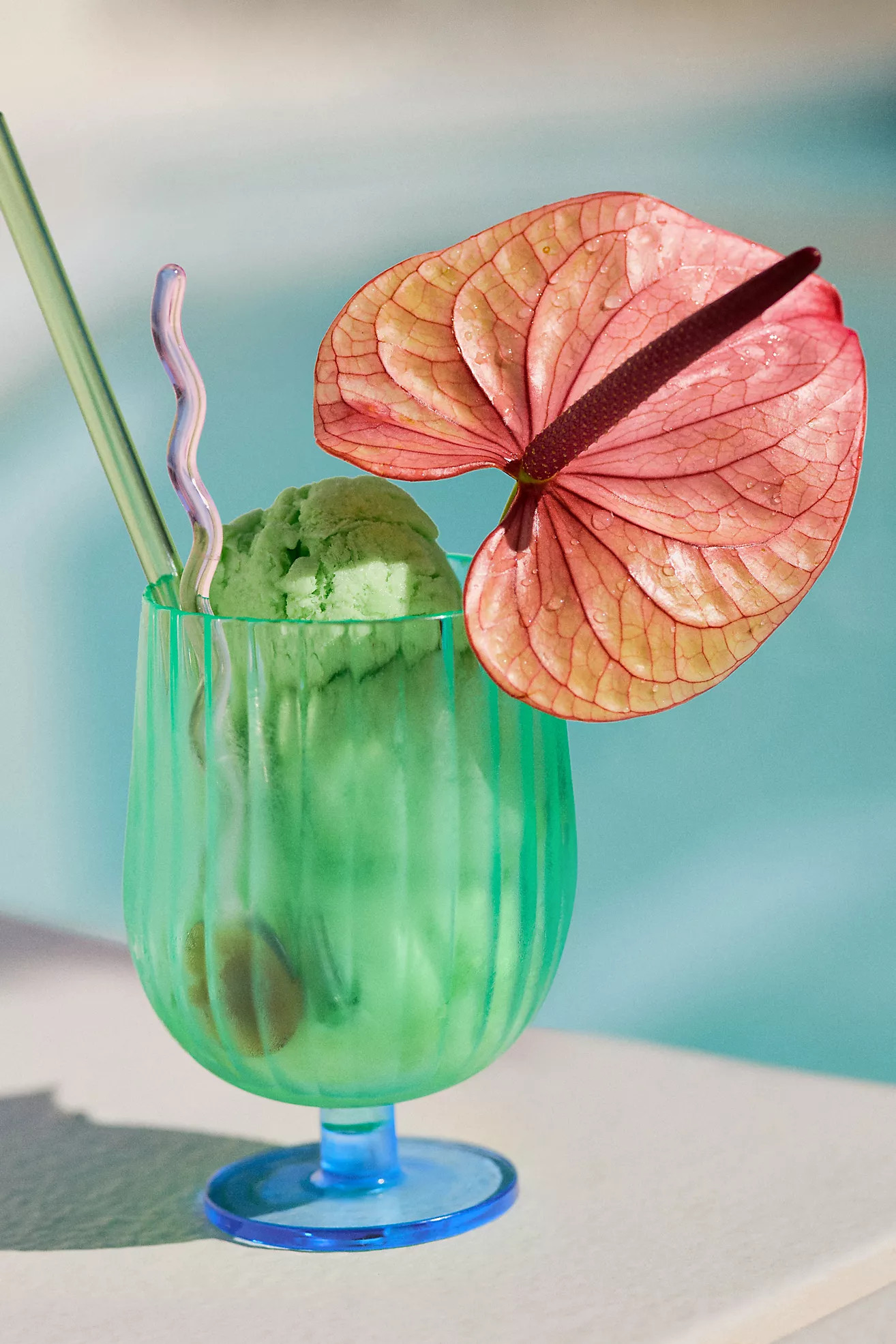 Raquel Scallop Acrylic Goblets, Set of 4 | Anthropologie (US)