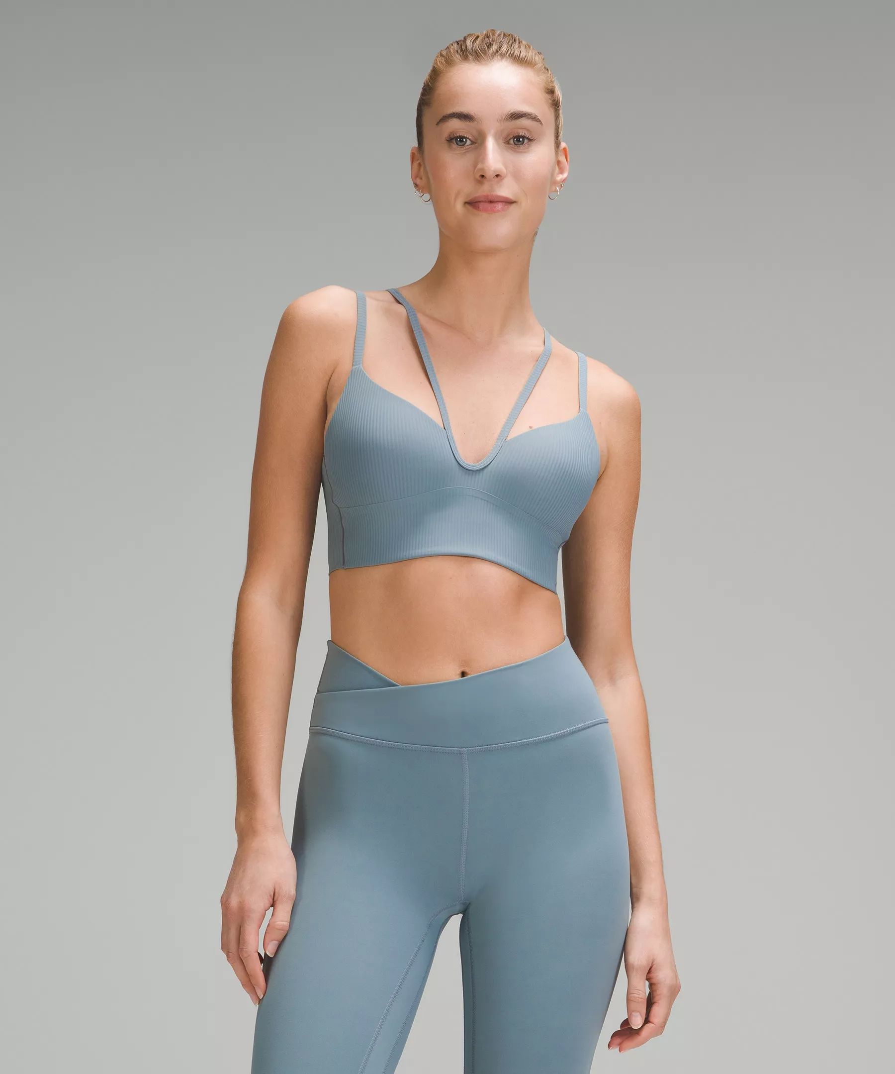 Like a Cloud Strappy Longline Ribbed Bra | Lululemon (US)