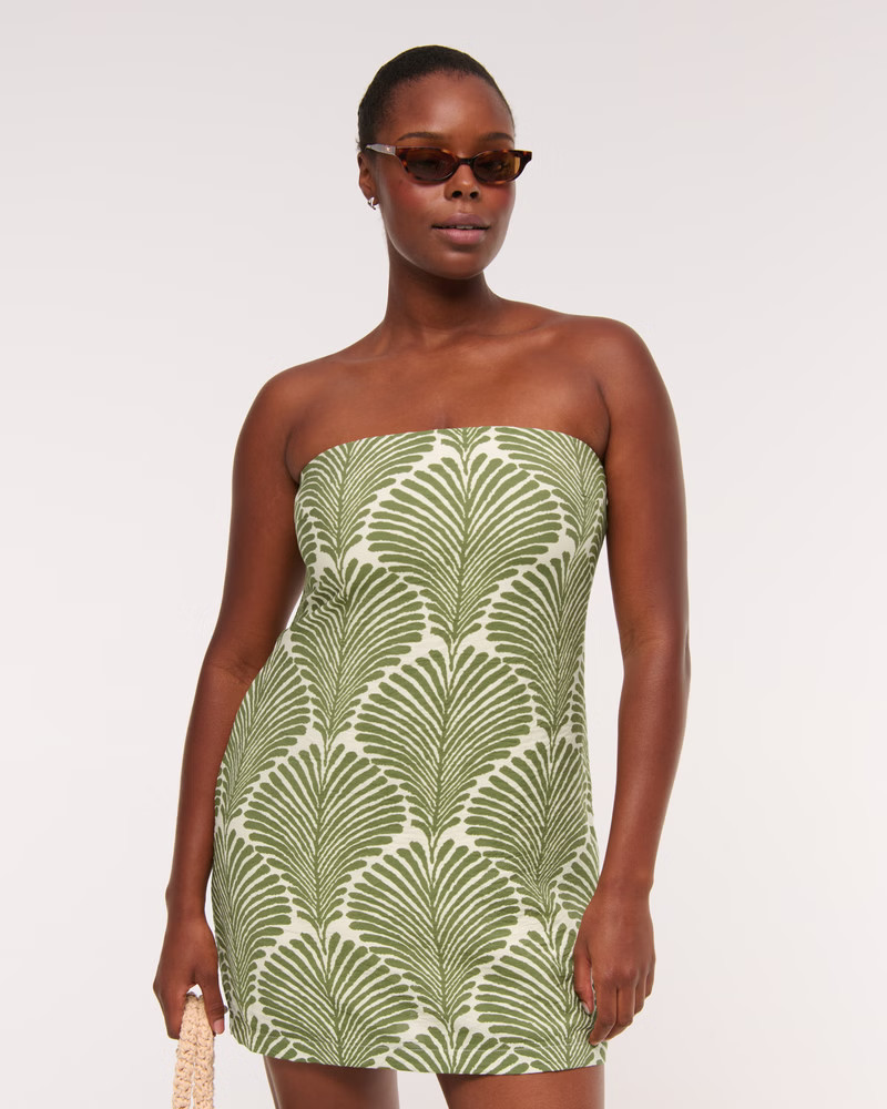 The A&F Scarlett Strapless Skort | Abercrombie & Fitch (US)