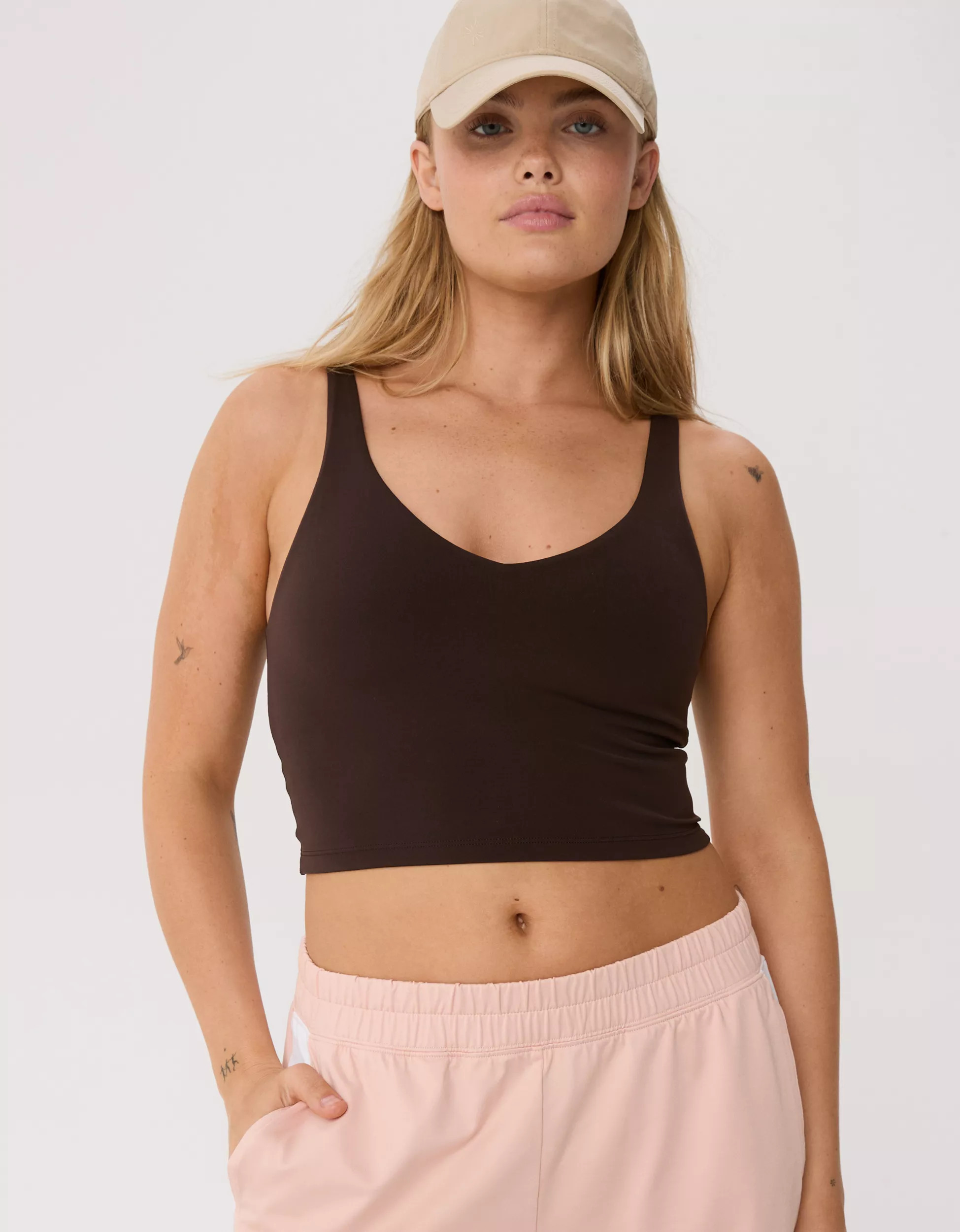 OFFLINE By Aerie Real Me Low Key Longline Sports Bra | Aerie