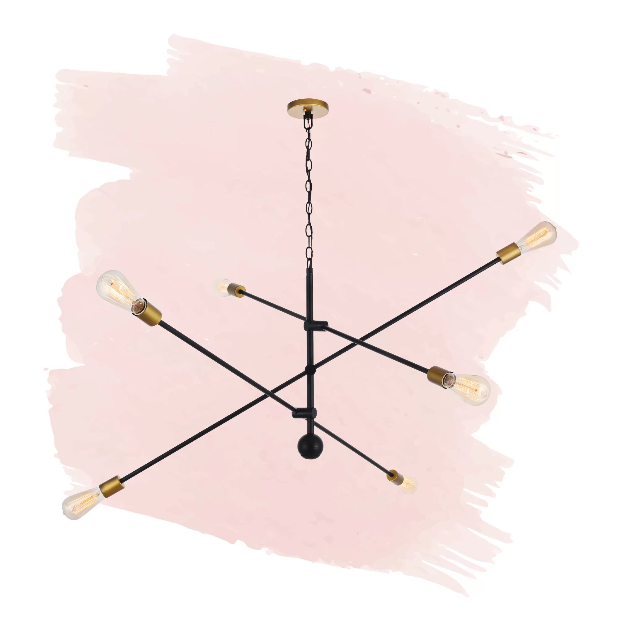 Signorelli 6 - Light Dimmable Sputnik Modern Linear Chandelier | Wayfair North America