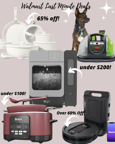 The Walmart last minute deals are hot! Let's start with my favorite, The Sonic Countertop Ice Maker for 50% off making it under $200.
#WalmartPartner  
You can also score the viral Ninja Possible Cooker for under $100, Carote Nonstick 17 pc. Cookware Sets for 65% off and the Shark IQ Robot Self-Empty® XL Vacuum with Self-Empty Base is 60% off. 


#LTKhome #LTKsalealert #LTKGiftGuide