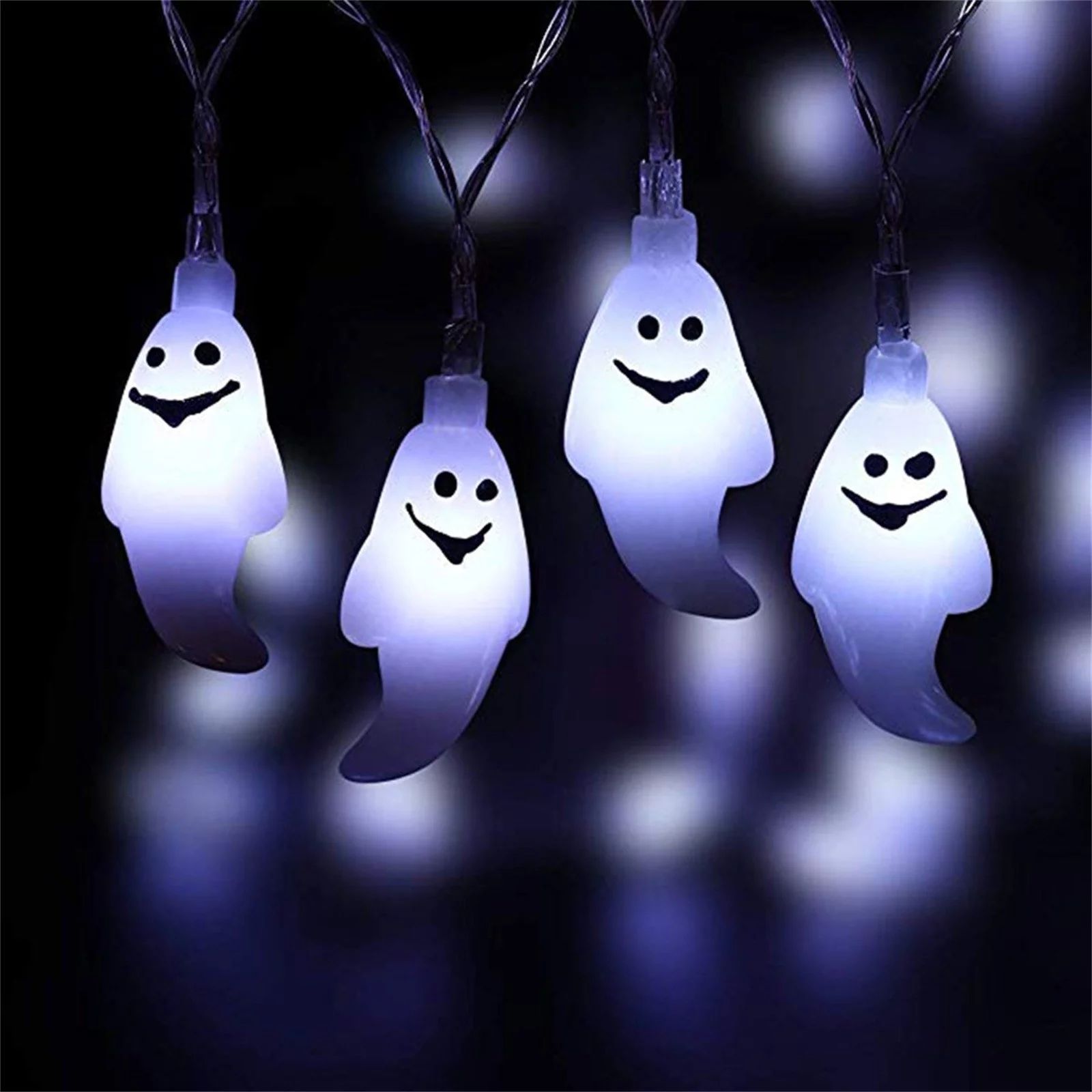 Cotonie Halloween LED Battery Light String Pumpkin Ghost Lantern Party Decor Props | Walmart (US)