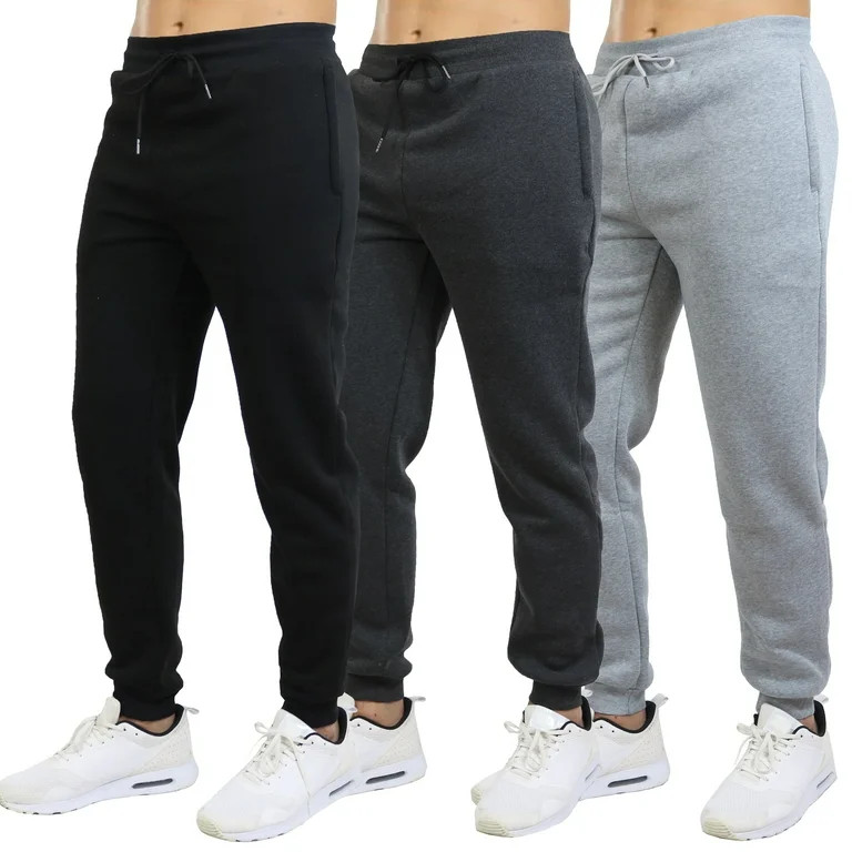 Galaxy by Harvic 3-Pack Mens Slim Fit Fleece Jogger Sweatpants (S-2XL) | Walmart (US)