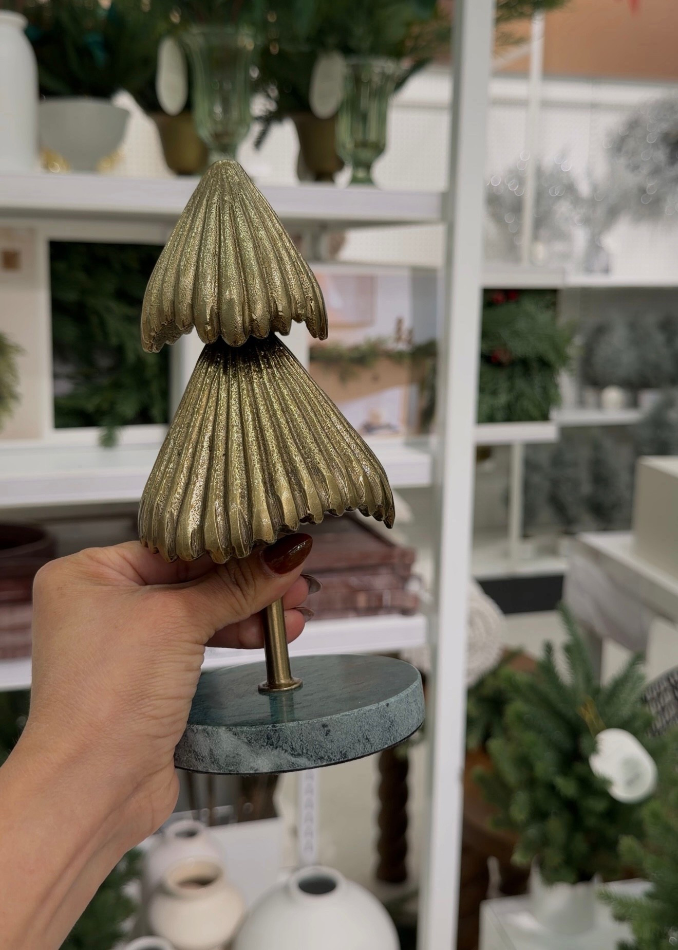 Recent Christmas finds and buys. Bought the small and large of these, but I’m thinking of painting them a darker bronze color. 

#LTKHome #LTKHoliday #LTKSeasonal