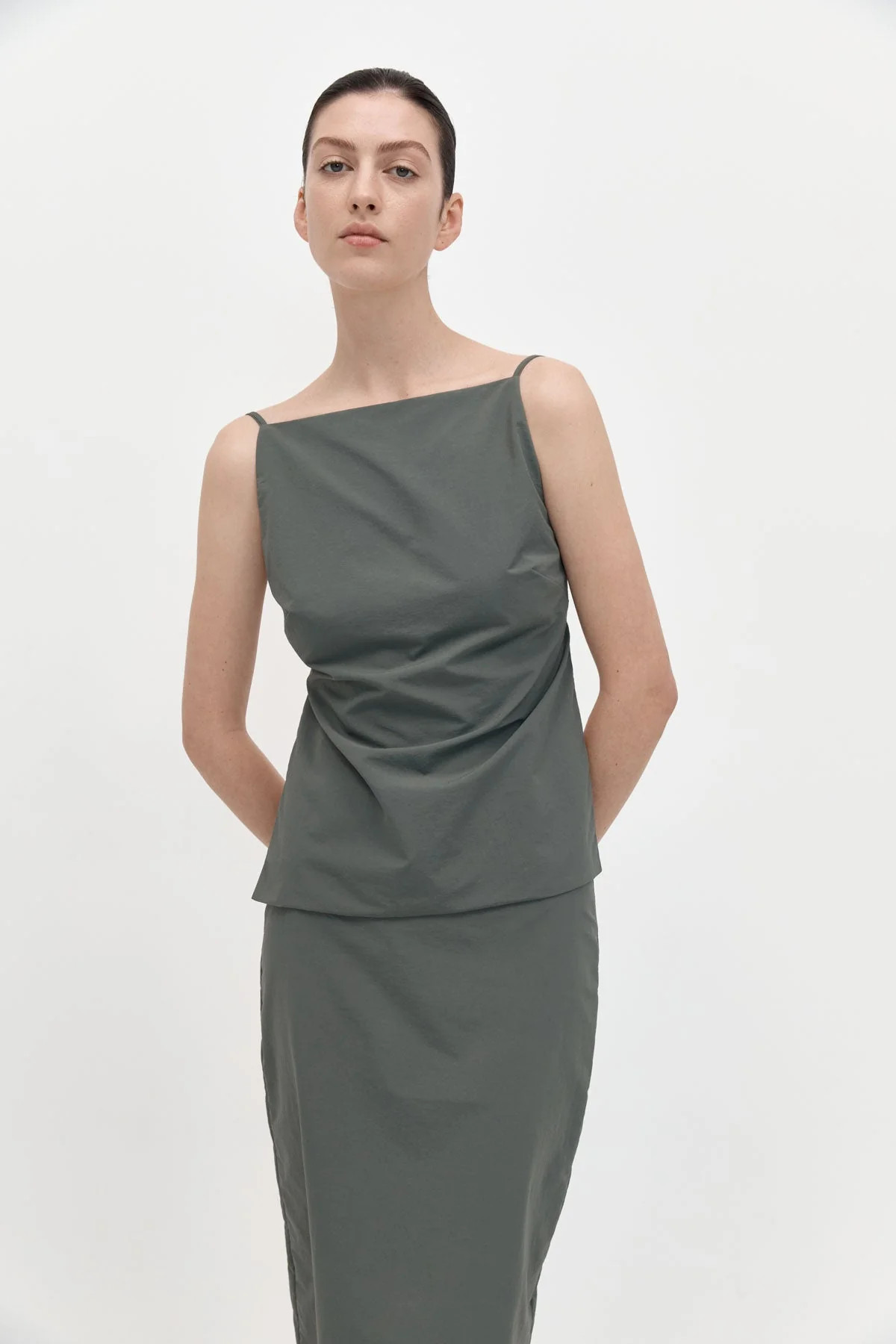 Square Neck Top - Thyme | St. Agni