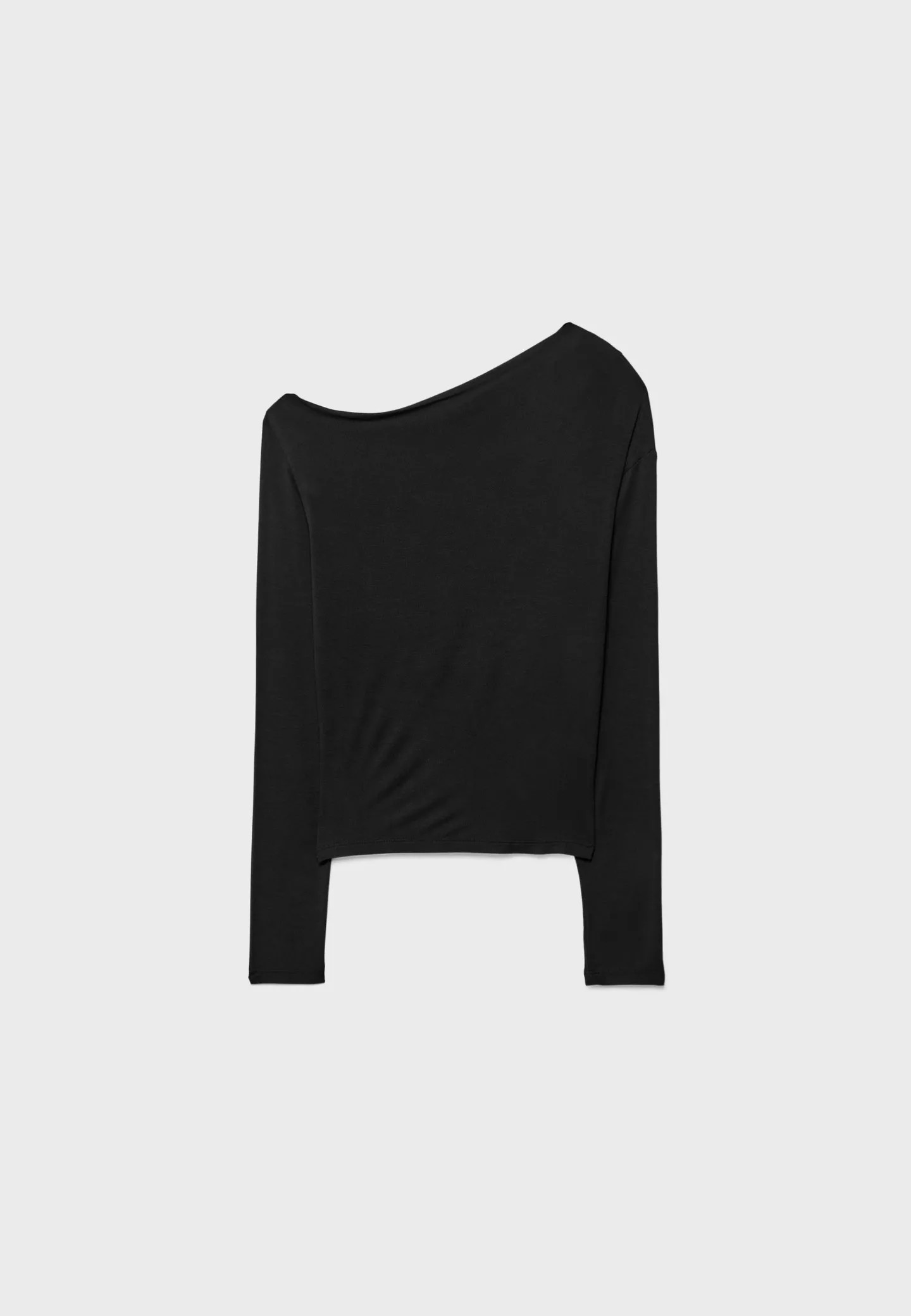Asymmetrical neckline top - Women's fashion | Stradivarius United Kingdom | Stradivarius (UK)