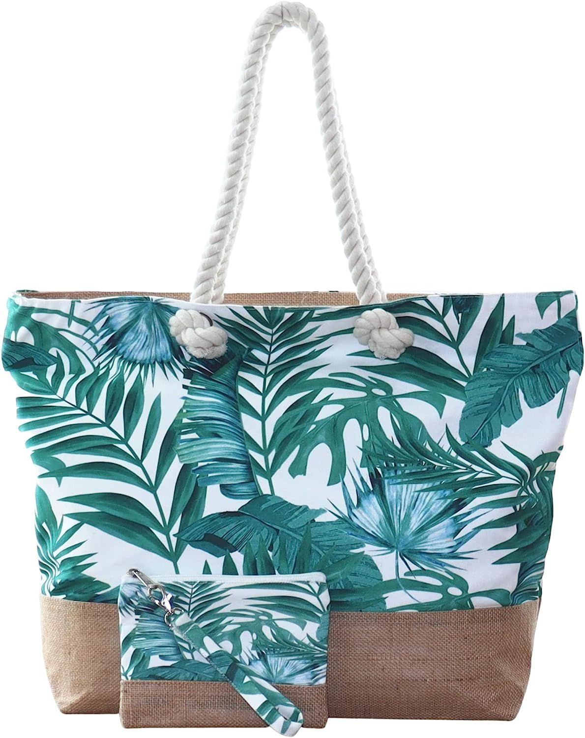 Tote Bag, Beach Bag, Canvas Tote Bag, Nautical Beach Bag Tropical Bag, Beach Bag Hawaiian | Free ... | Amazon (US)