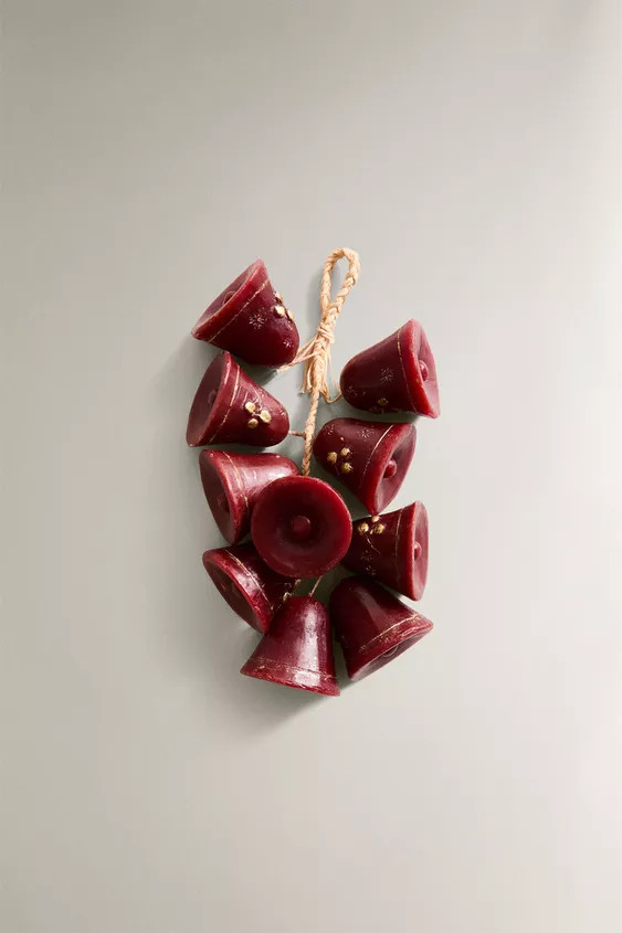 SET OF CHRISTMAS BELL CASCADE CANDLES (SET OF 10) | Zara US