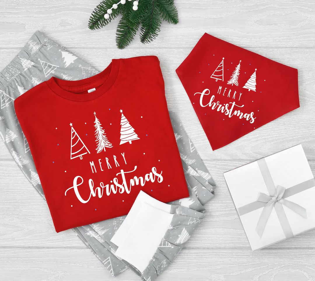 Matching Christmas Pajama Set Merry Christmas Matching - Etsy | Etsy (US)
