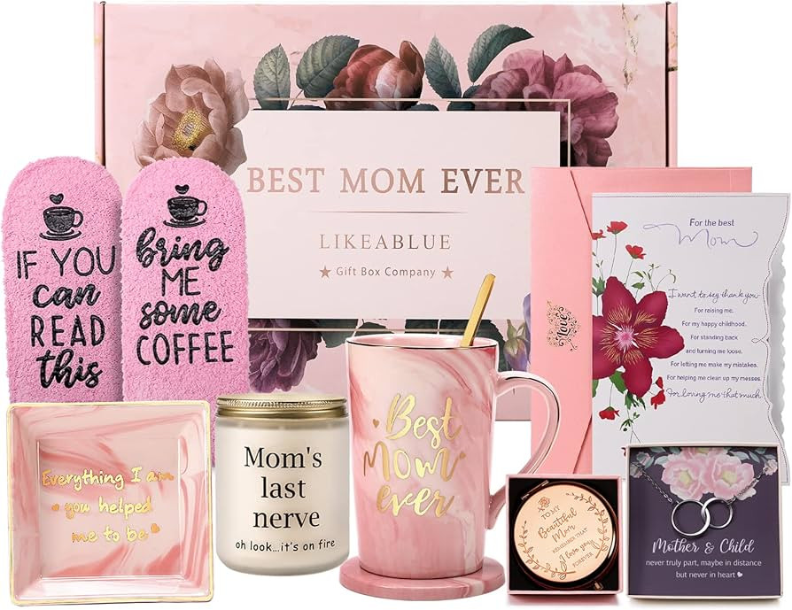Mom Birthday Gifts from daughter son,Mothers Day Gifts Basket Set for mom, Best Mom Gifts,Christm... | Amazon (US)