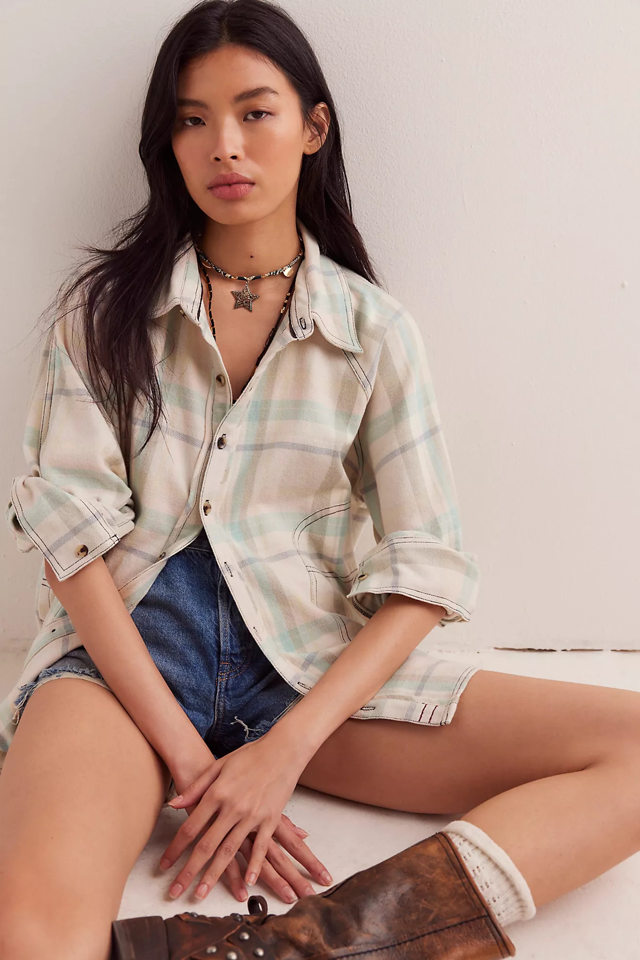 We The Free Girl Meets Boy Plaid Shirt | Free People (Global - UK&FR Excluded)