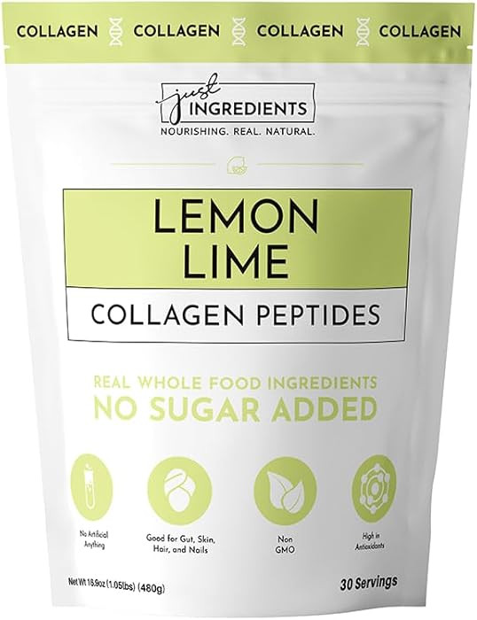 JUST INGREDIENTS Lemon Lime Collagen Peptides – 30 Servings – Supports Joint, Skin, Hair & Na... | Amazon (US)