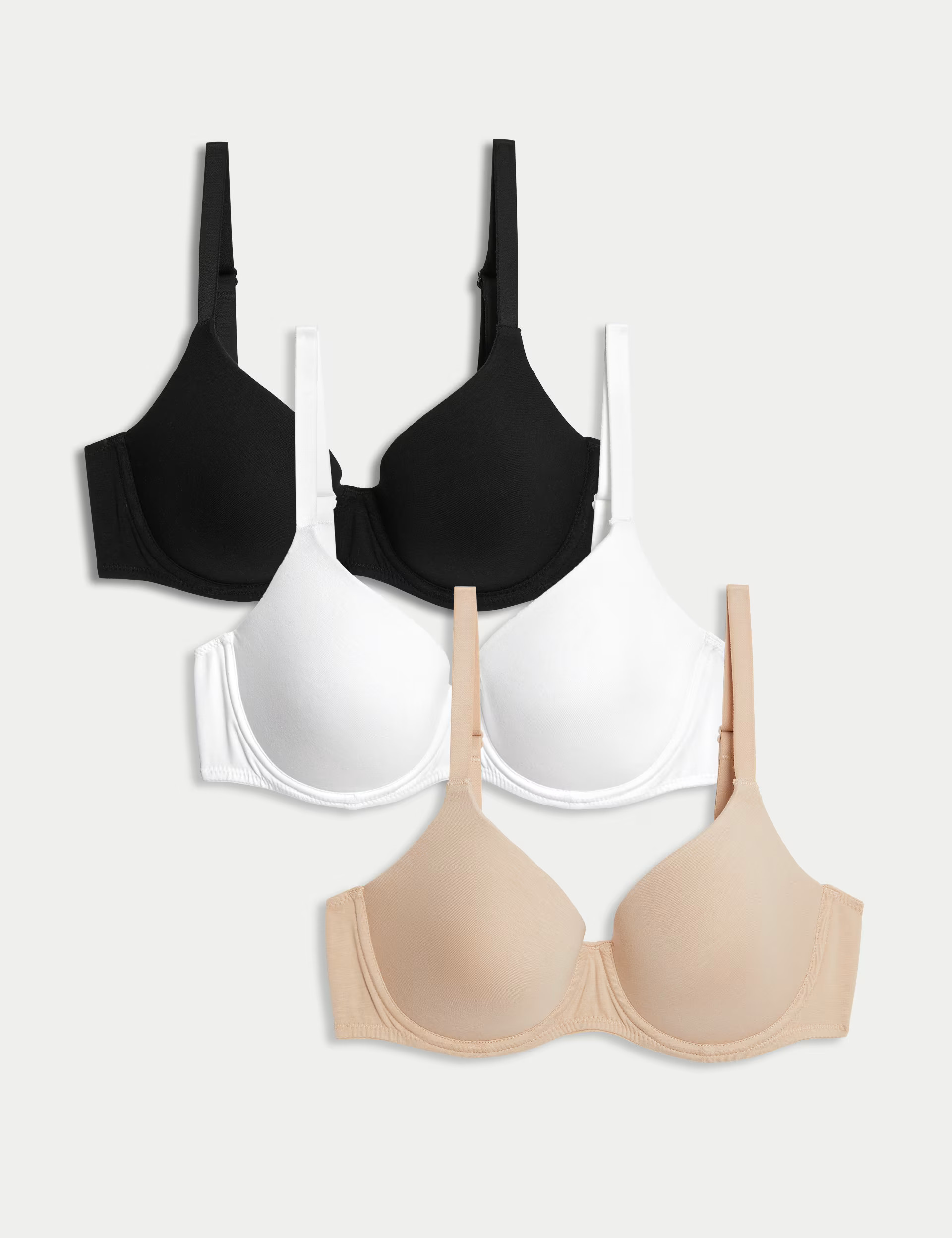 3pk Wired Full Cup T-Shirt Bras A-E | Marks & Spencer (UK)