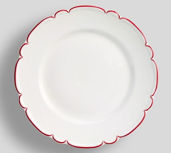 Monique Lhuillier Nell Porcelain Dinner Plates - Set of 4 | Pottery Barn (US)