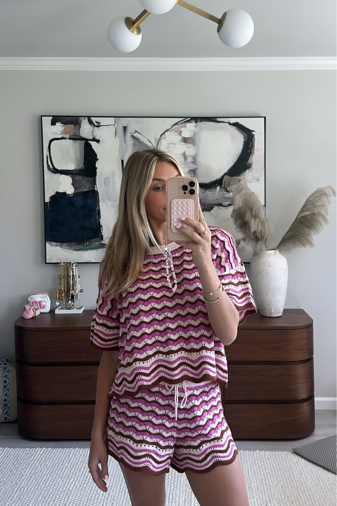 wearing size small top & shorts 