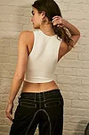 UO Josie Recycled Ribbed V-Neck Vest | Urban Outfitters (EU)