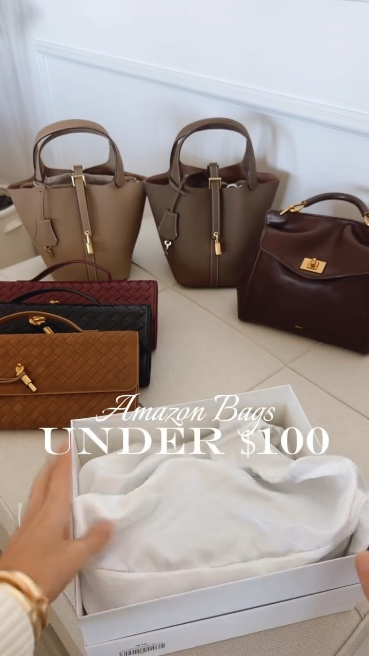 Gift guide for her 
Amazon bags under $100 that look like designer bags for a fraction of the price! 
Leather bags, suede bags, perfect for this season. 




#LTKSeasonal #LTKGiftGuide #LTKHoliday