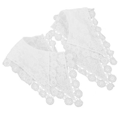 1pc Trim Embroidered Applique Lace Collar Pointed Half Shirt Blouse Collar | eBay UK