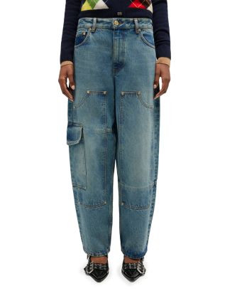 Essentials Tint Rigid Low Rise Carpenter Jeans in Mid Blue Vintage | Bloomingdale's (US)