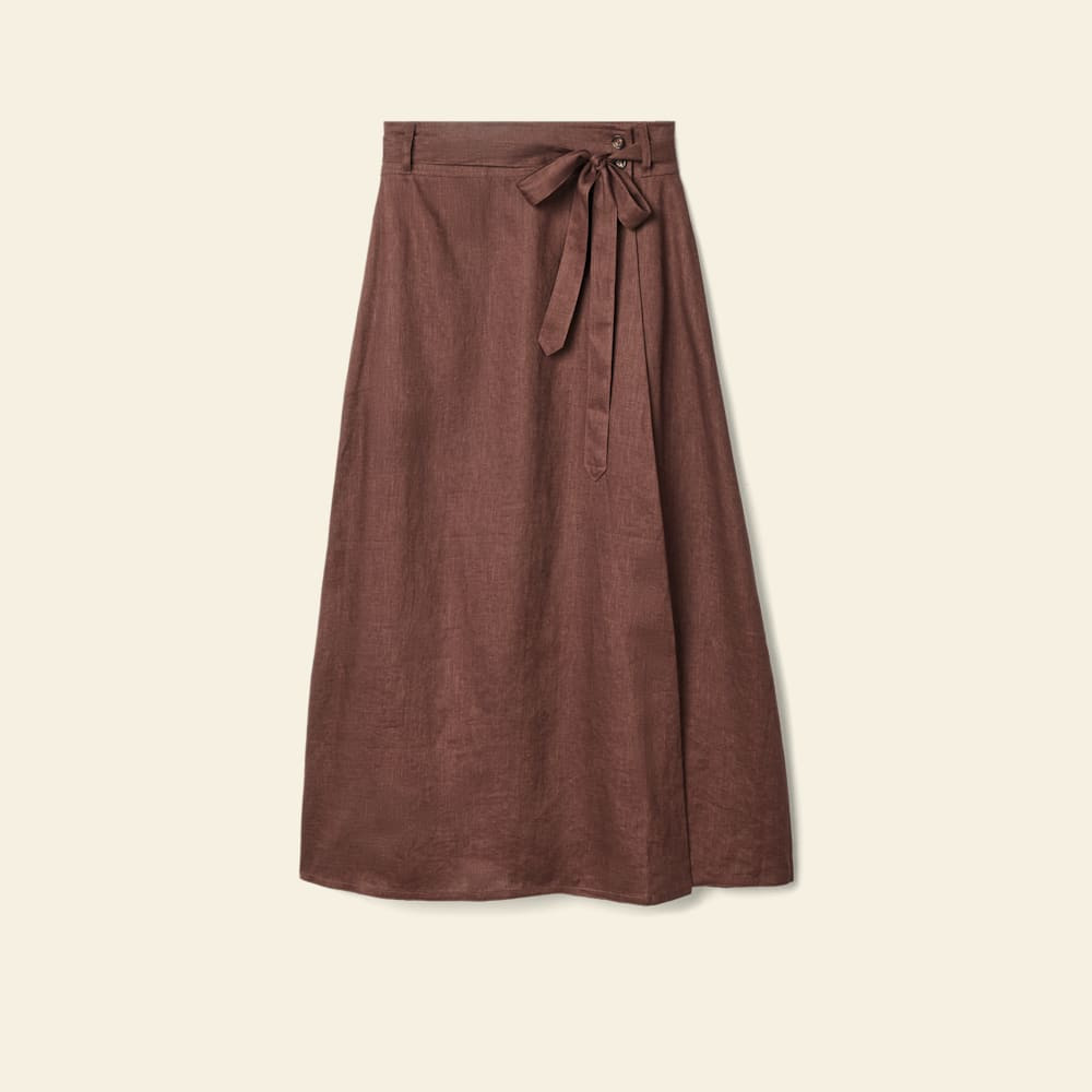 Kierle linen wrap skirt | R.M.Williams