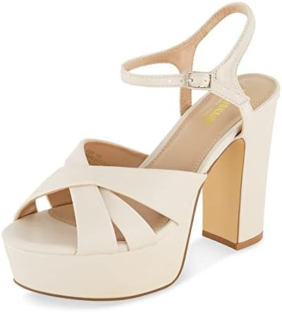 CUSHIONAIRE Women's Foxy platform dress sandal +Memory Foam and Wide Widths Available | Amazon (US)