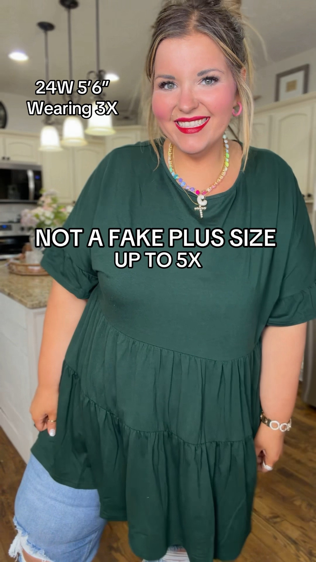 Plus size tunic style top - don’t size up in this one!

#LTKPlusSize