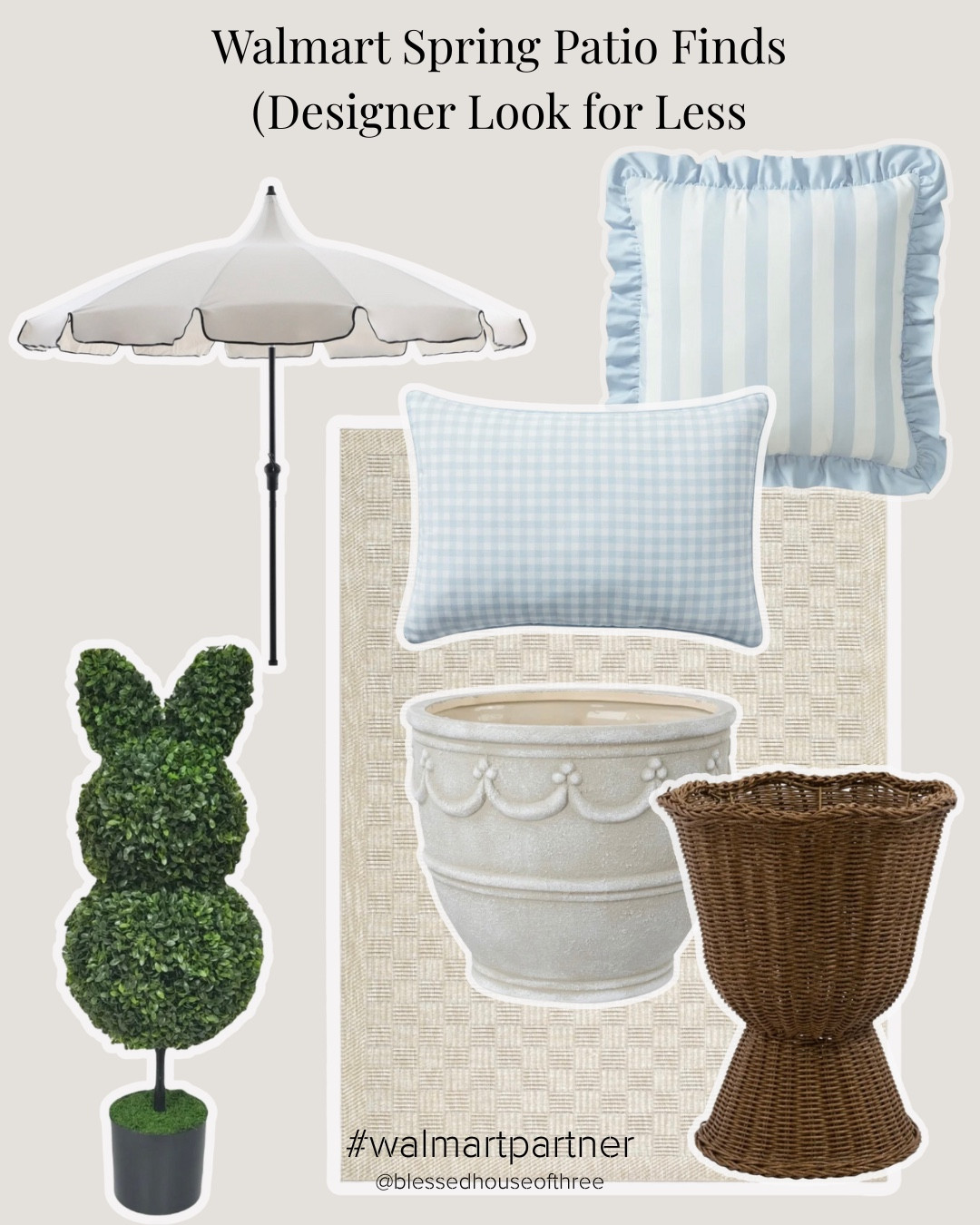 Walmart spring patio finds that look high-end without the designer price tag. This affordable outdoor patio set is neutral, comfortable, and perfect for everyday outdoor living, while the coordinating decor pieces make styling your patio, porch, or backyard feel elevated and inviting. These look-for-less outdoor finds are ideal for a spring patio refresh, small outdoor spaces, and budget-friendly decorating that still feels timeless and designer inspired. Stripe pillow is perfect for spring. These patio finds go in and out of stock. Save to be notified when back in stock  

#LTKSeasonal #LTKHome #LTKSaleAlert