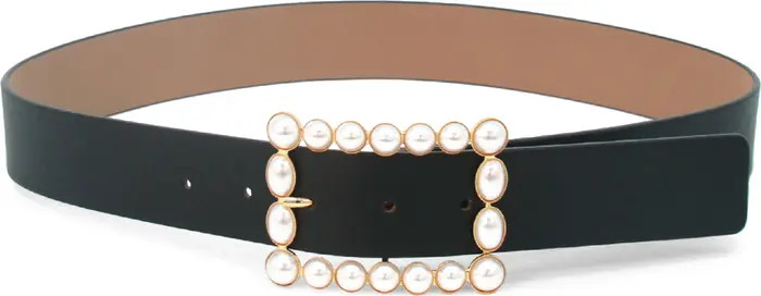 Joan Imitation Pearl Buckle Belt | Nordstrom