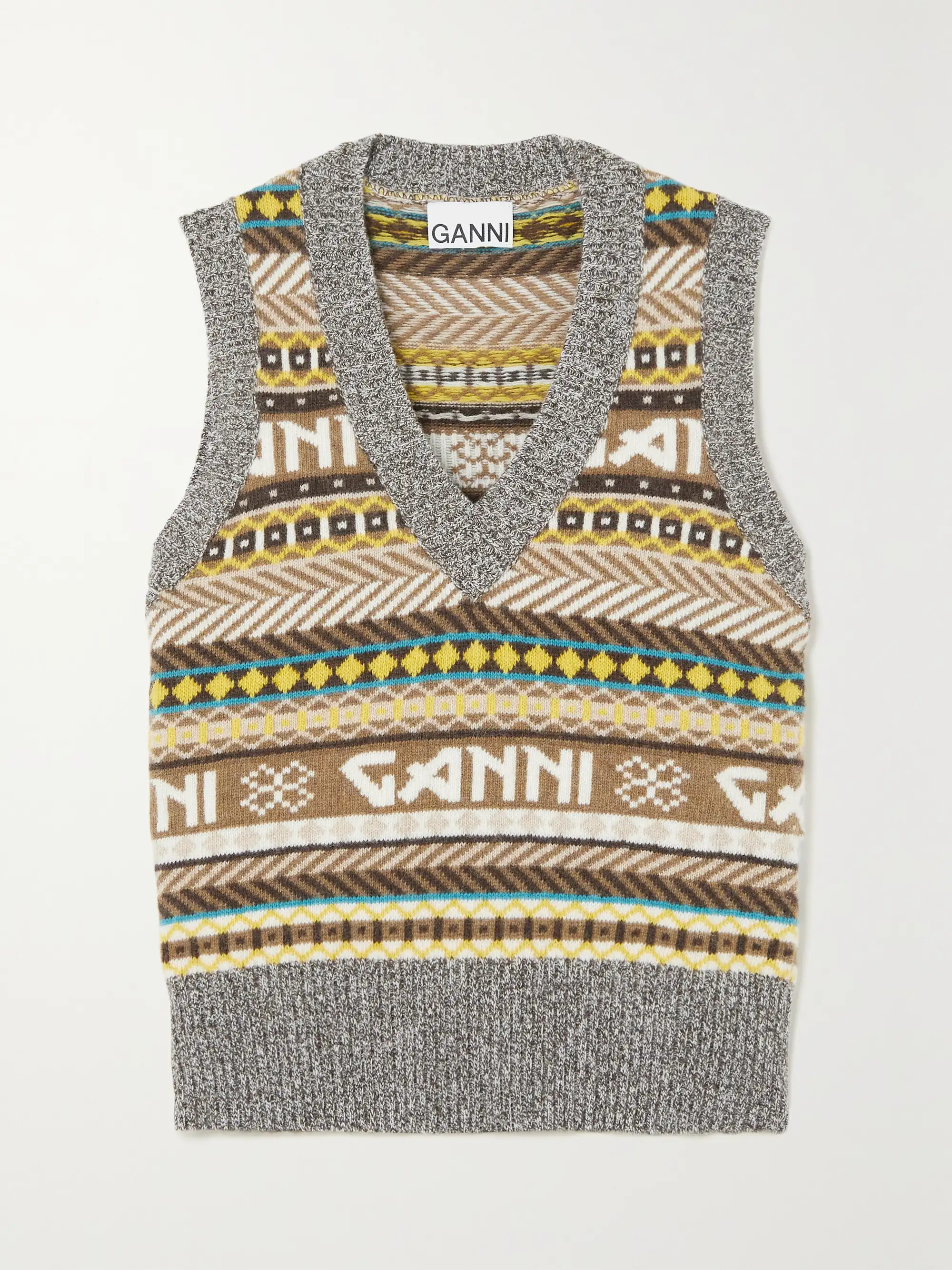Fair Isle intarsia-knit vest | NET-A-PORTER (UK & EU)