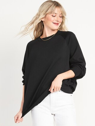 Oversized French Terry Tunic Sweatshirt for Women | Old Navy (US)