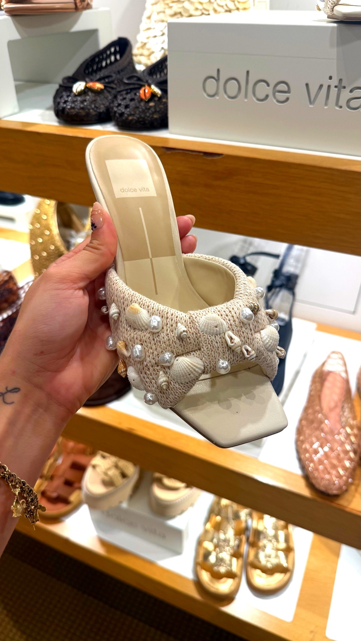 THE PERFECT SUMMER SHOE 🐚 if it has seashells on it, I’m buying it 🩷 #dolcevita #summerstyle #shoes

#LTKootd #LTKTravel #LTKgrwm