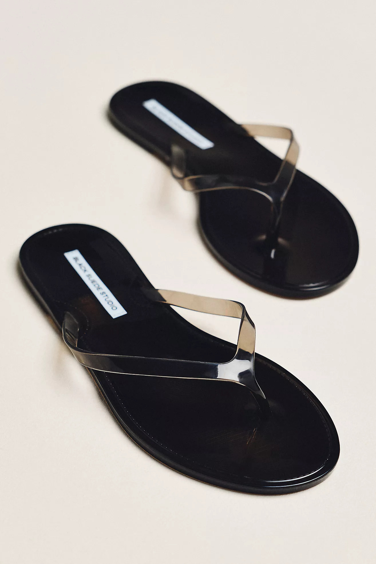 Black Suede Studio Jelly Flip-Flop Sandals | Anthropologie (US)