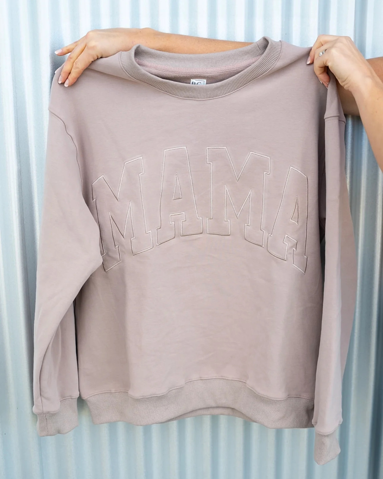 MAMA Drop Shoulder Crew - SIMPLY TAUPE *updated fit* | Brooklyn Grace