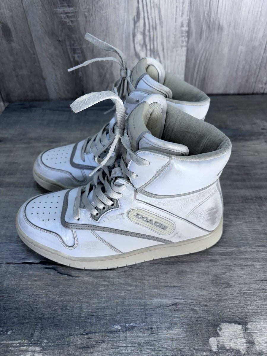 Coach Distressed White High Top Sneaker Women's Size 6 CK972 NWOB  | eBay | eBay US