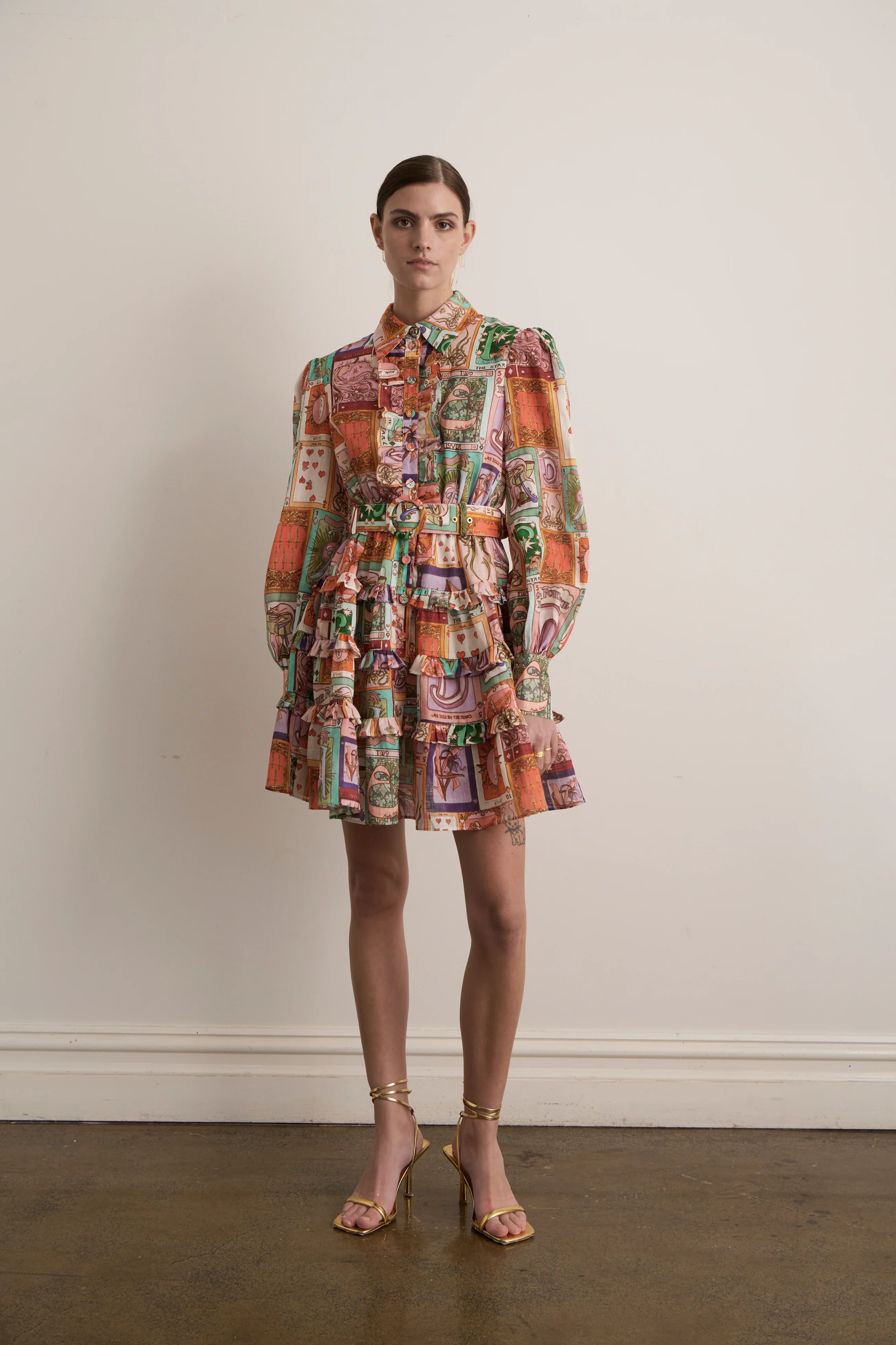 Cairo Frilled Layered Dress | Kate Ford