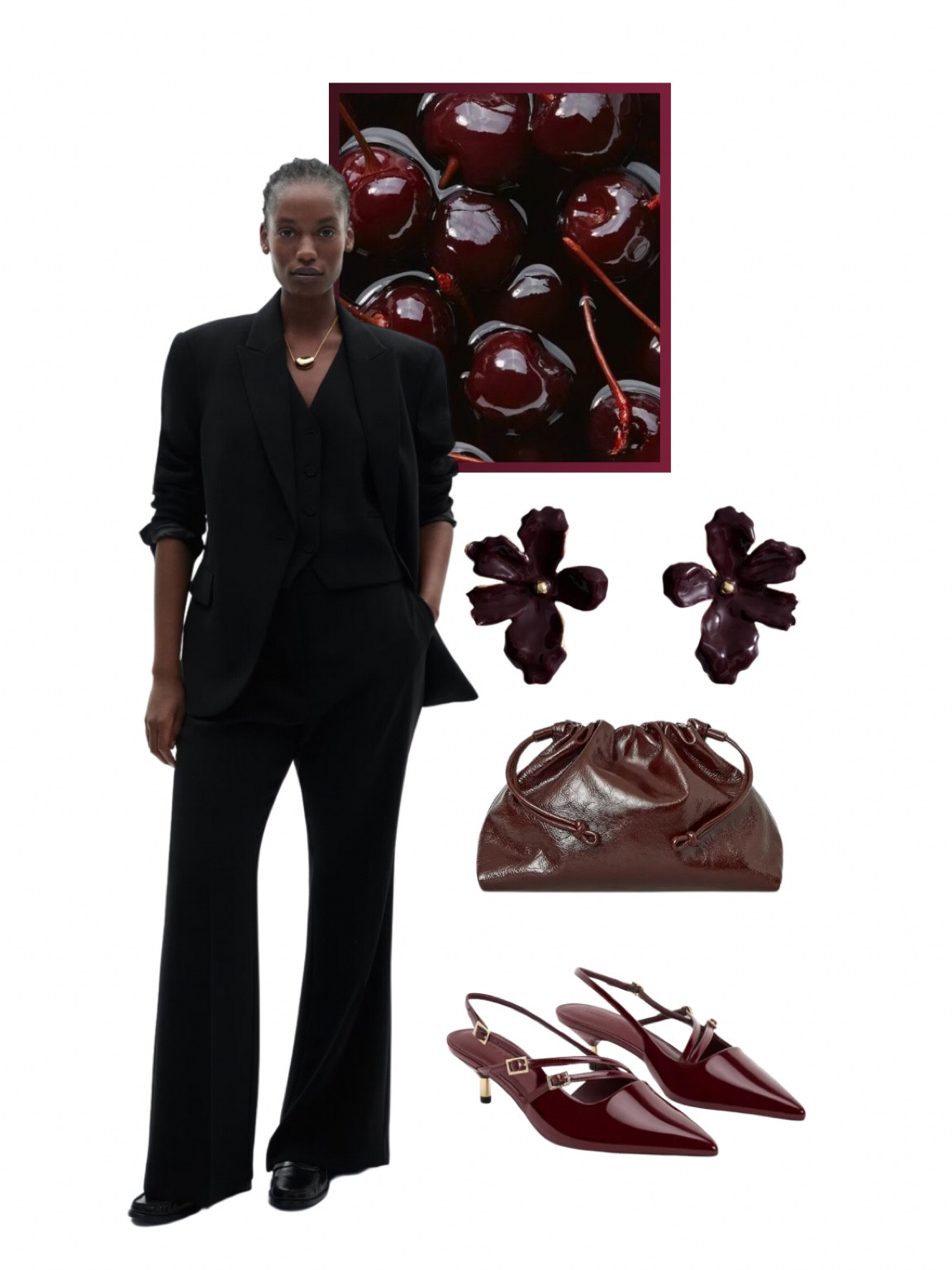 Date night outfit inspiration 🍒

Plus size / plus size influencer / cherry red / burgundy / suit / clutch bag / statement earrings / valentines / night out 

#LTKplussize #LTKuk #LTKcurves