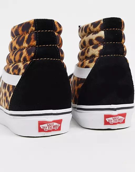 Vans Sk8-Hi sneakers in leopard print | ASOS (Global)
